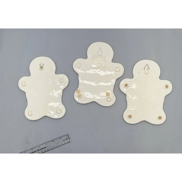 Avon Jolly N' Sweet Gingerbread Treat Ceramic Trivets Set of 3 Holiday Decor - Picture 2 of 5